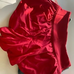 red free people game time shorts size extra small!
